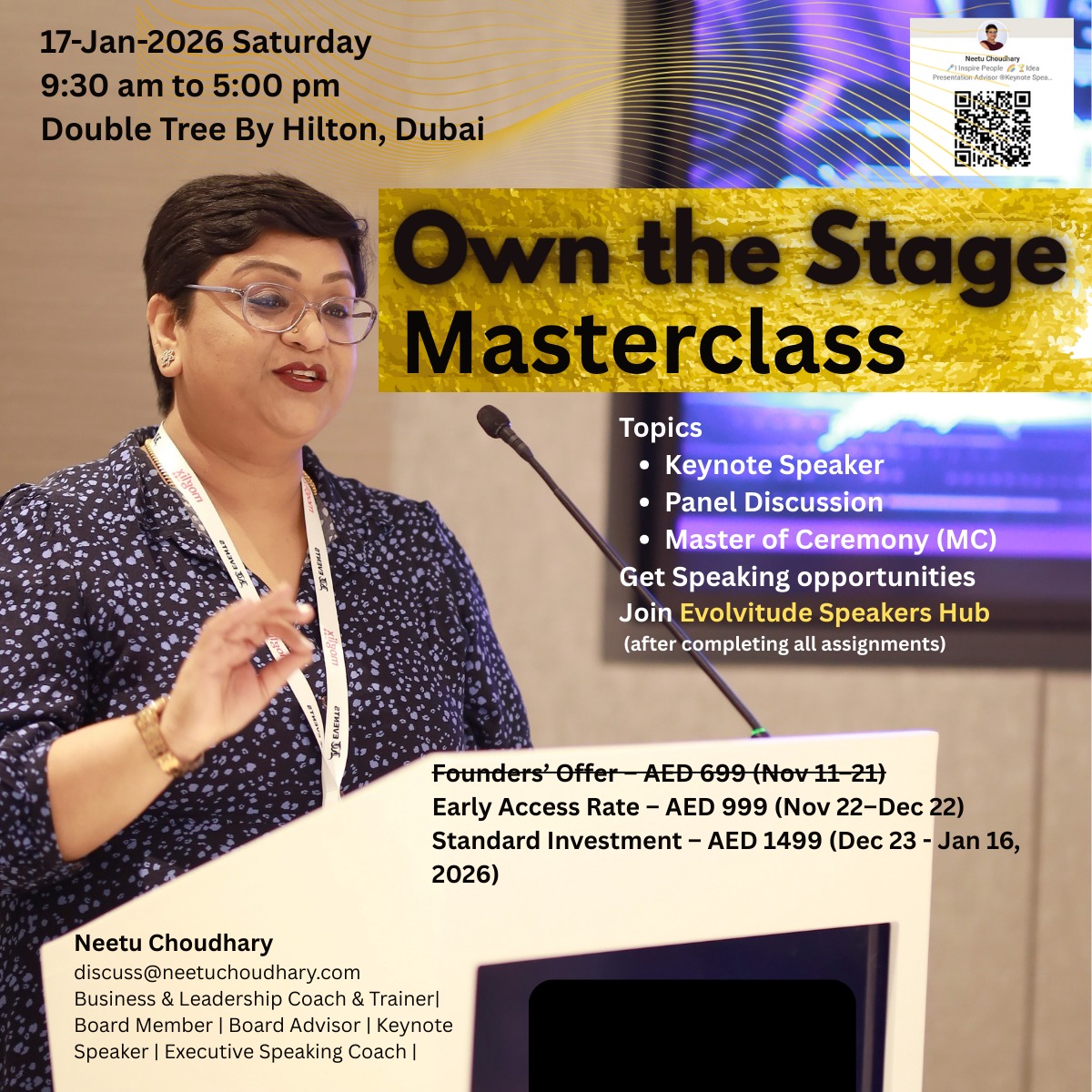 Own the Stage – Masterclass